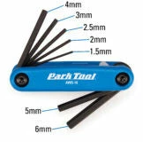 Luckyscooters Parts Park Tool AWS-10 Fold Up Hex/Allen Wrench Set