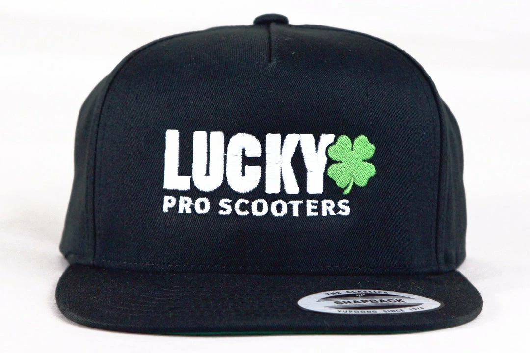 Best Sale ❤️ Lucky Scooters Lucky Solid Logo Flat Bill Snapback Hat Lifestyle 🎉 3 Lucky Scooters Lucky Solid Logo Flat Bill Snapback Hat Lifestyle