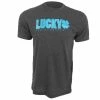 Lucky Scooters Lucky Solid Logo T-shirt Charcoal