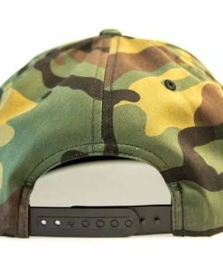 Lucky Scooters Lucky Solid Logo Flat Bill Snapback Hat Camo