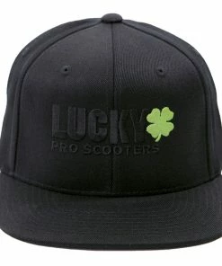 Lucky Flexfit 110F Flatbill Hat Black Logo Lifestyle