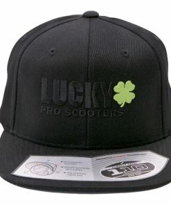 Lucky Flexfit 110F Flatbill Hat Black Logo Lifestyle