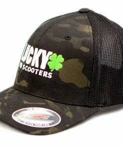 Lucky Scooters Lifestyle Lucky Solid Logo Multi Cam Hat